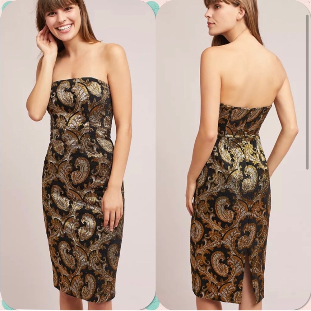 Anthropologie Tracy Reese Strapless Jacquard Dress Sz 2 NWT
Retail:$328